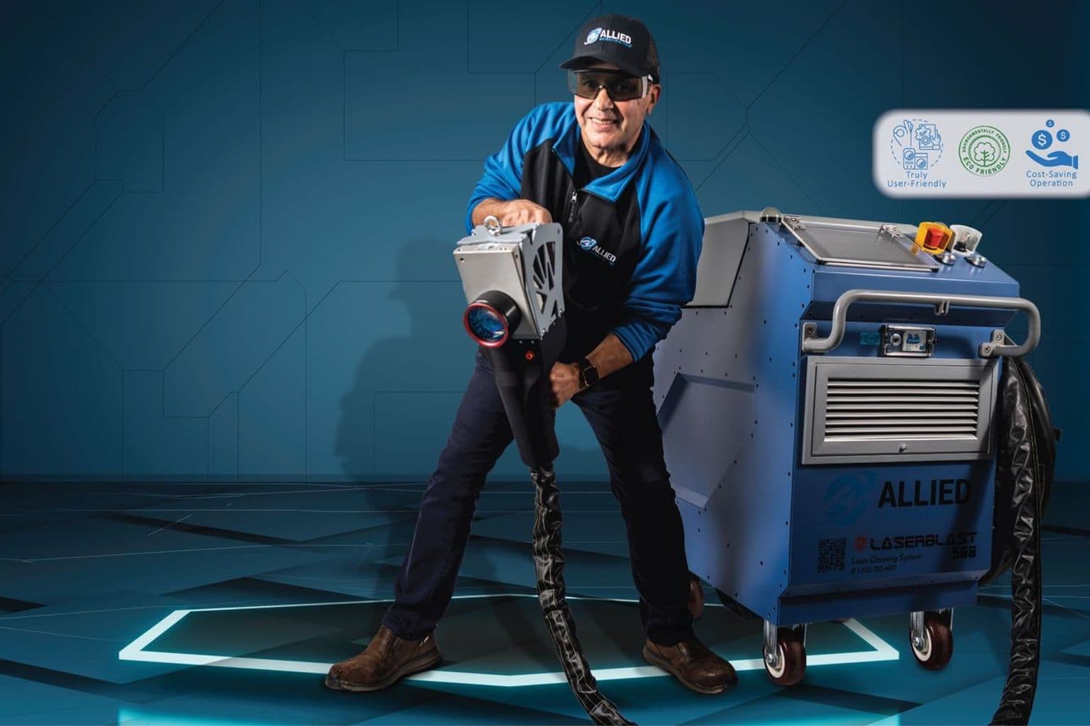 LaserBlast laser cleaning in action